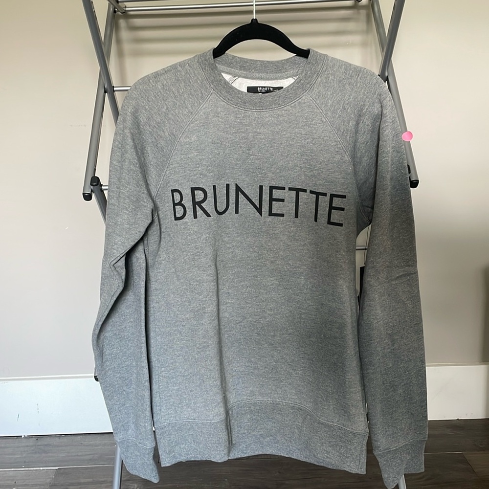 Brunette Grey Crewneck